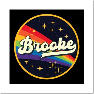 Brooke // Rainbow In Space Vintage Style Posters and Art